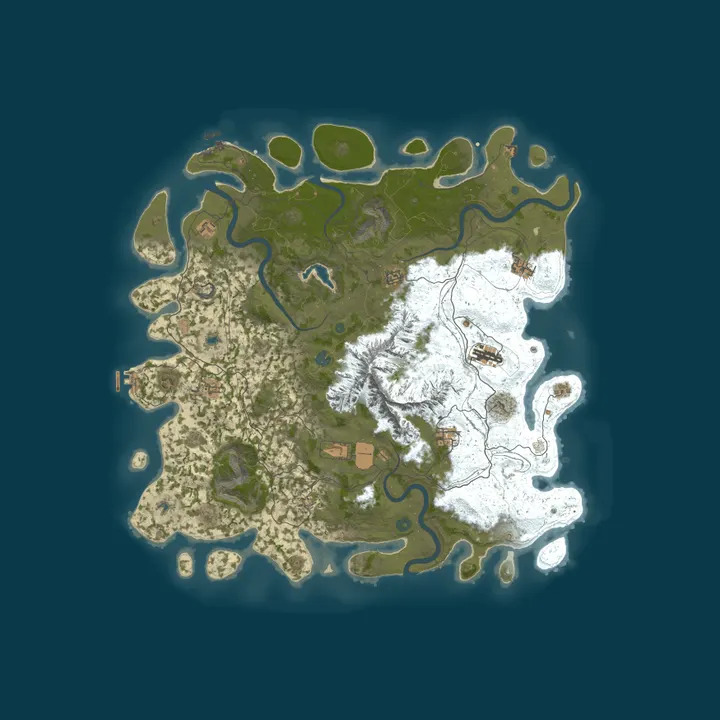 Map of RustGamingNation 5x PvE [Events|Purge|Zombies|SkillTree]