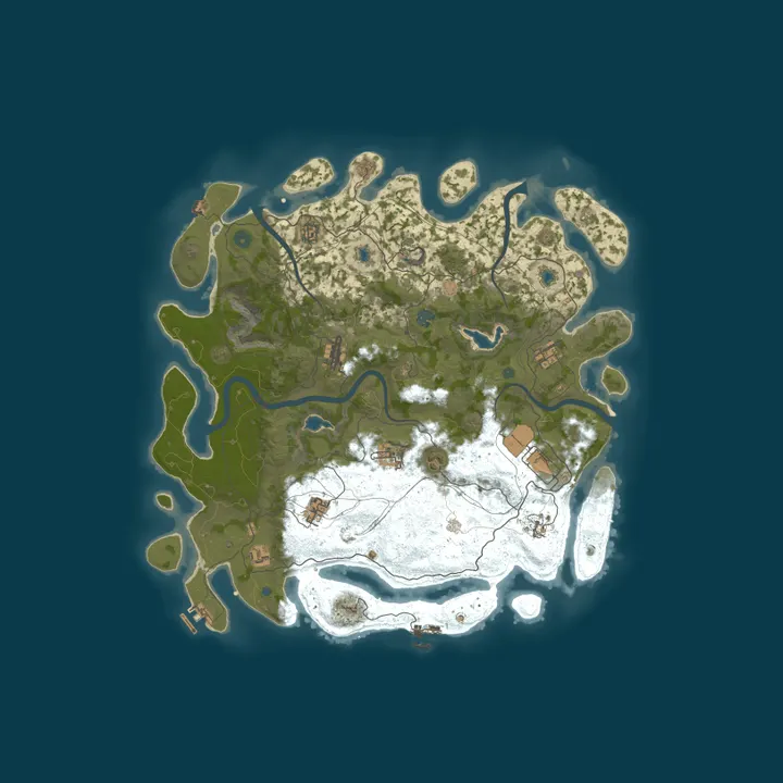 Map of RustGamingNation 25x PvE [Events|Purge|Zombies|SkillTree]