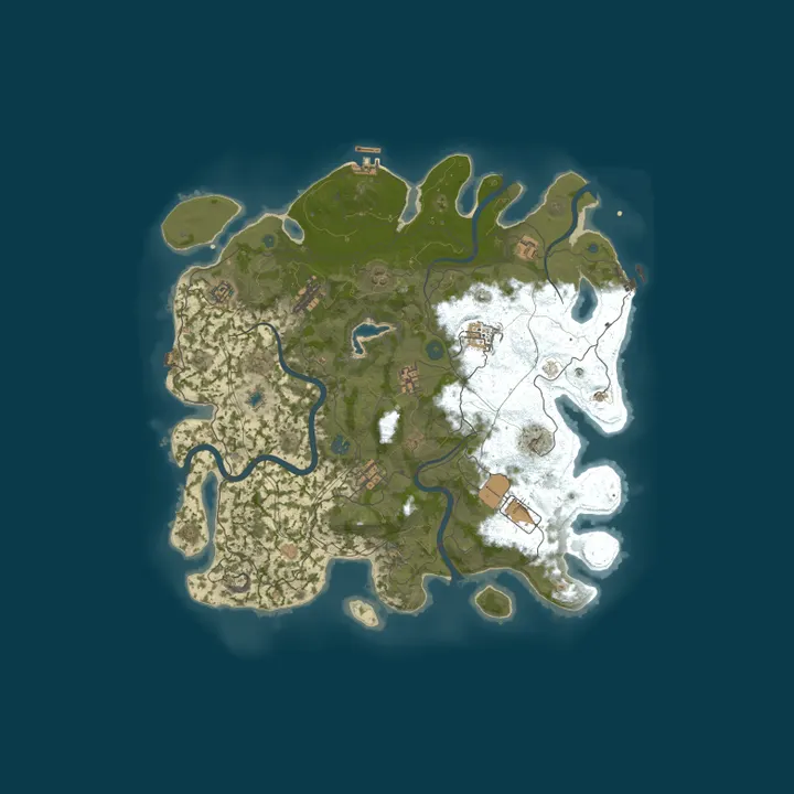 Map of VNZ Rust 3X PvE Zombie | VN/SEA