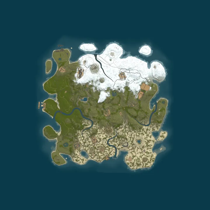 Map of Rust Ireland - 5x - Max4 | Scrap+ | 50% Upkeep | Weekly
