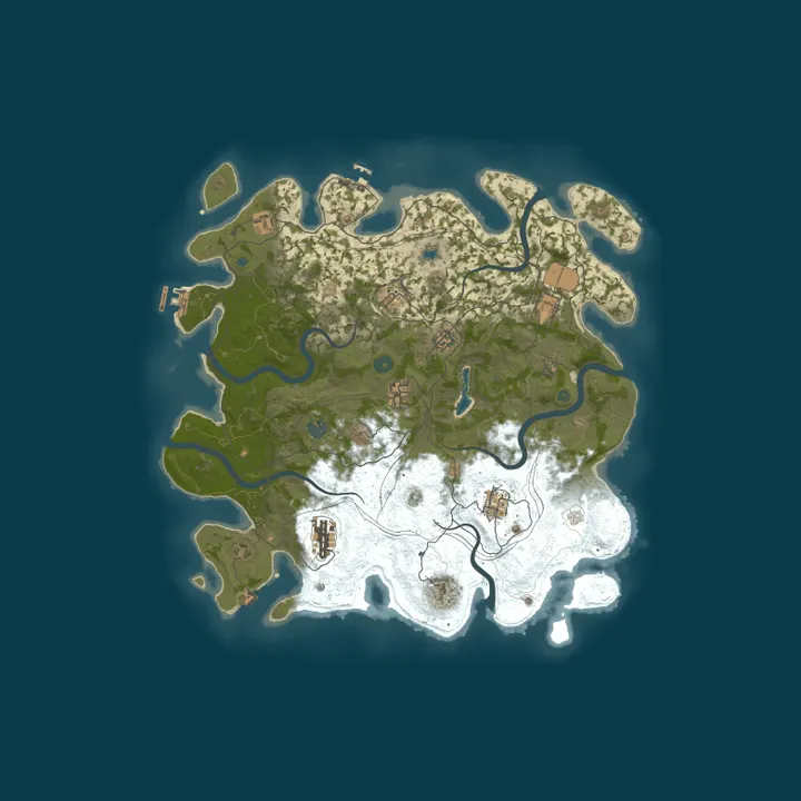 Map of LAST DAYS OF ASGARD | 3x PvE | Raidable Bases | EU