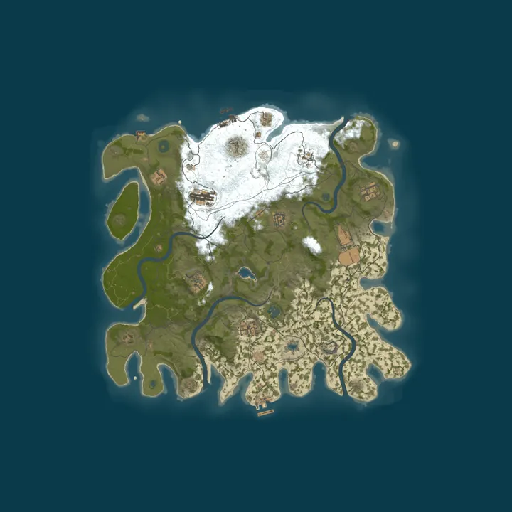 Map of Pine Hosting - Rust Server