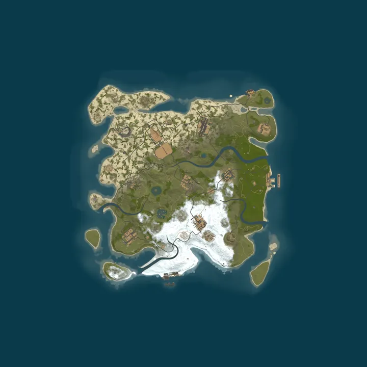 Map of OBSIDIAN RUST | 2X Vanilla+ | Solo/Duo/Trio | Kits