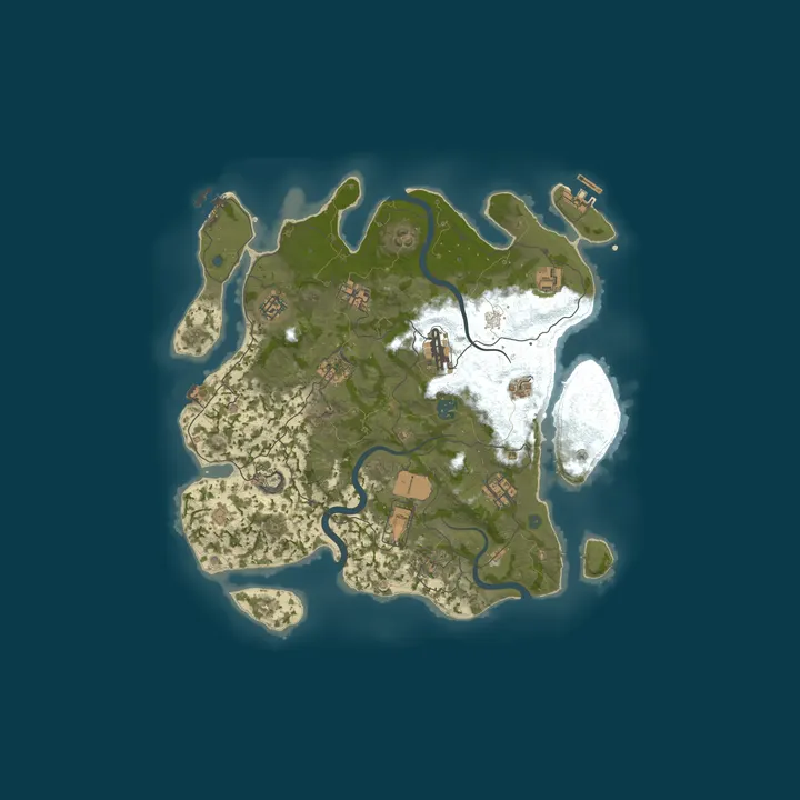 Map of A Shockbyte x Discord Production Rust Server