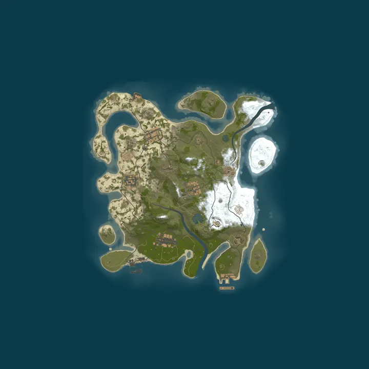 Map of ДЛЯ НОВАЧКІВ х2 ВАНІЛА | YummiRust