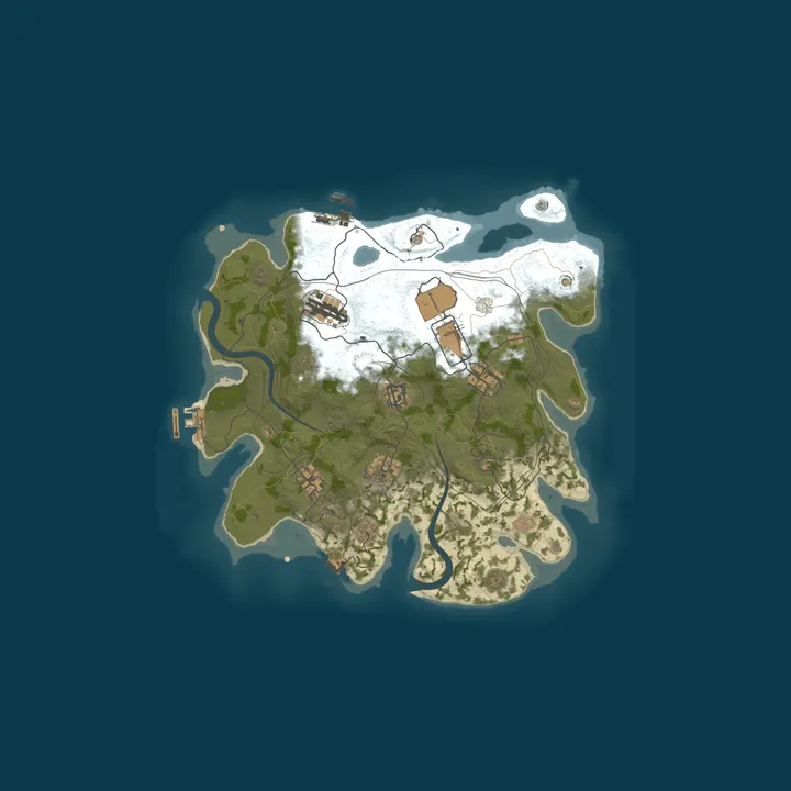 Map of AceRust.com 2x Solo/Duo | 50% Upkeep | Shared BPs