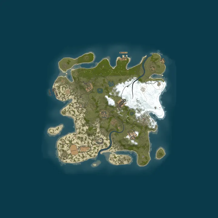 Map of [EU] Rust Haven 2x Solo/Duo/Trio | No BP Wipe | Shared BPs