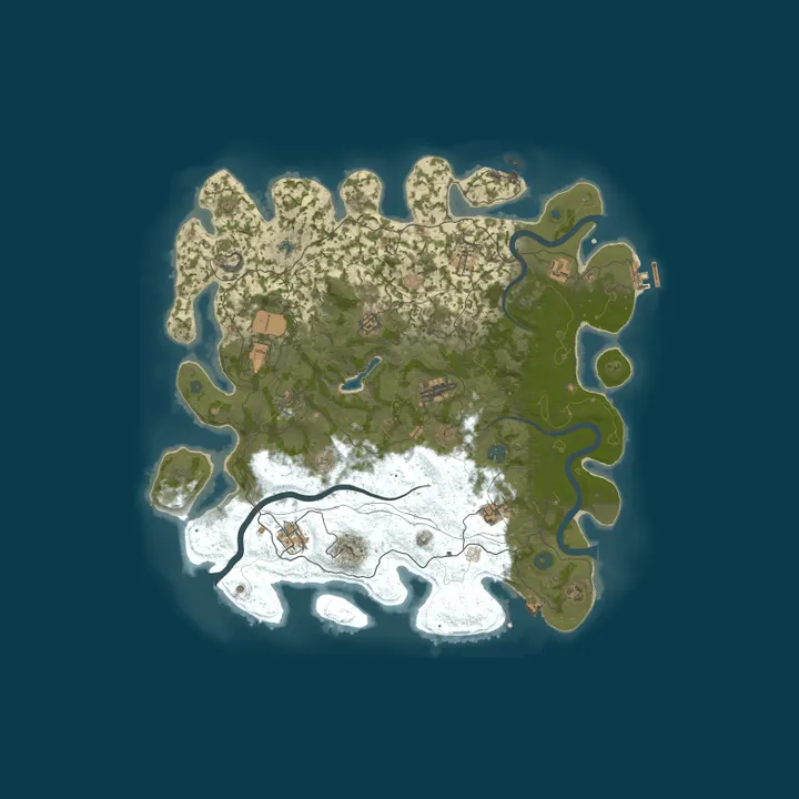 Map of LOST RUST PVE