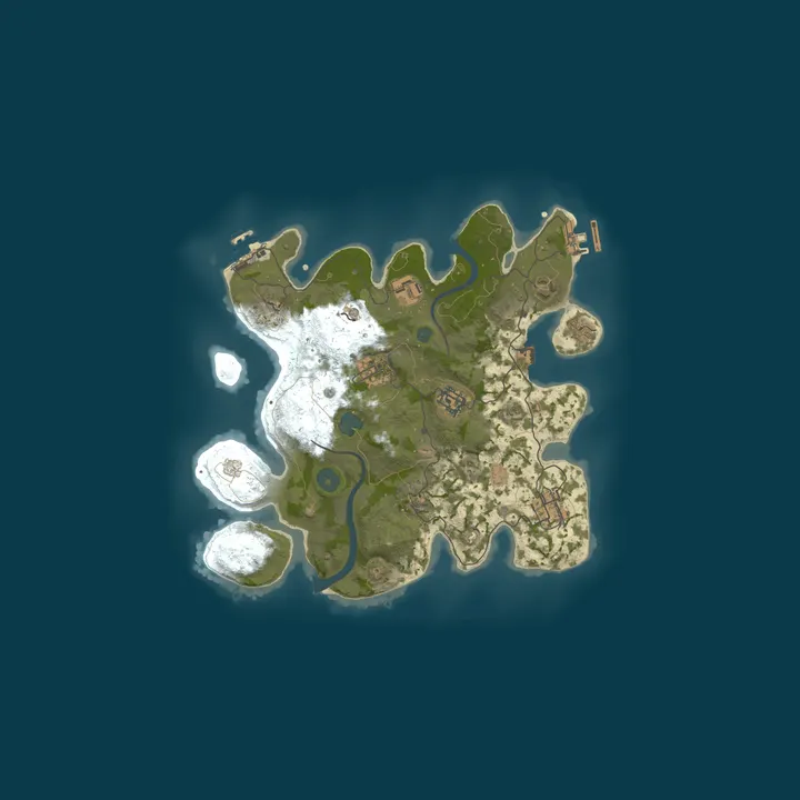 Map of Drew's Rust Server