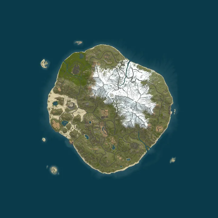 Map of Rust 6K | Procedural Map