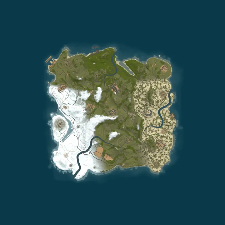 Map of Reddit.com/r/PlayRust - US Friday