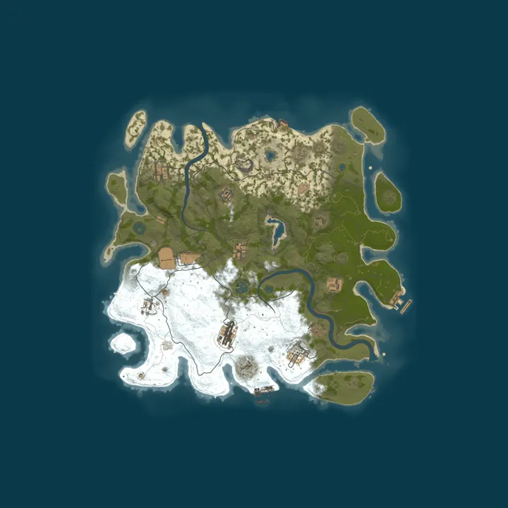 Map of RUST PIRATE X2 NoLimit Loot+ РОССИЯ 23.10